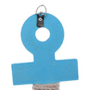 Wooden Anchor Wall Plaques Beach Tropical Decorative Wall Artwork Ornament