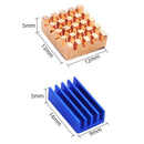 4pcs/Set Aluminum Copper Heatsinks Cooling Cooler Radiator for Raspberry Pi 4B