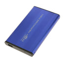 2.5" USB2.0 Aluminum IDE HDD Hard Drive External Enclosure Case Blue