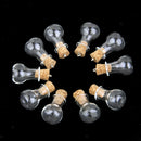 10x Refill Mini Glass Bottle Potion Cork Vial Wish DIY Pendant Craft Jewelry