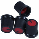 4 Pieces 5.5mm Rotary Potentiometer Shaft Control Knob Black