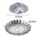 Multi-function Folding Stainless Steel Steamer Basket Vegetable Shelf & Bas L8F3