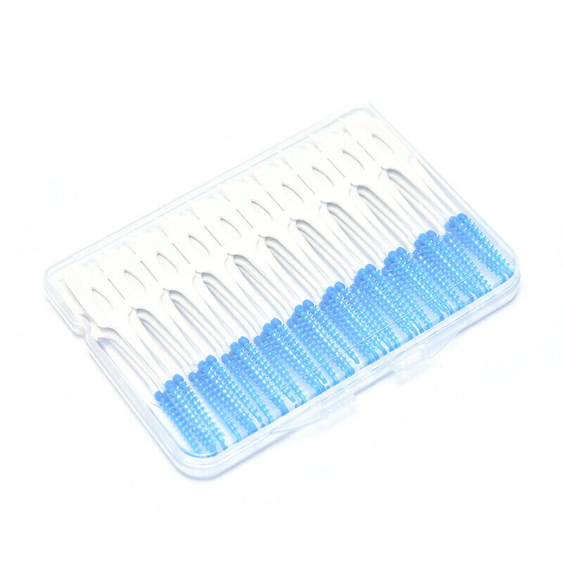 40PCS Clean Tooth Floss Head Hygiene Dental Plastic Interdental Brush ToothS Hn