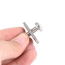 4 Sets Durable Stainless Steel Screws & Nuts Hardware for Kayak Track/ Rail MO