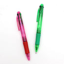 12X Retractable Ballpoint Handwriting Pens-Soft Grip Four Coloured Ball Poi