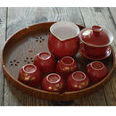 Round Wooden Dish Breakfast Food Snack Serving Tray Salad Platter Tawny 27cm