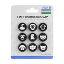 9pcs Cartoon Animal Silicone Thumb Grip for PS5 Xbox Series S X Controller