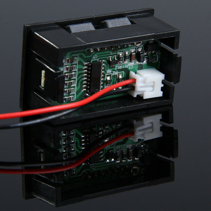 DC 3.0-30V Voltmeter Blue Light Mini Digital Display Panel Voltage Meter A