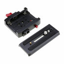 Quick Release Adapter Sliding QR Plate for Manfrotto 577- 501HDV, 500AH, 701HDV