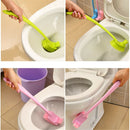 Plastic Long Handle Toilet Bowl Scrub Double Side Bathroom Clean Brush