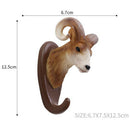 Creative Animal Head Wall Mounted Hanger Hooks Wall Hook Home Decor Goat