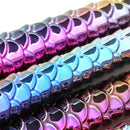 10pcs Fish Tail Foundation Powder Eyeshadow Eyeliner Makeup Brush(Colorful) A