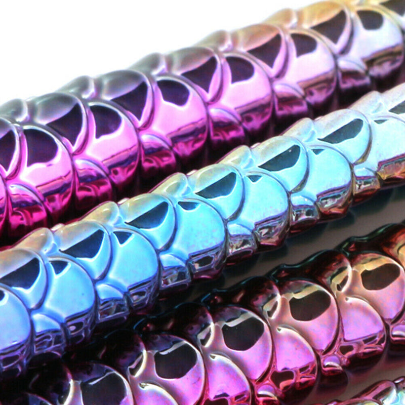 10pcs Fish Tail Foundation Powder Eyeshadow Eyeliner Makeup Brush(Colorful) A