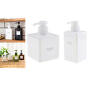2Pieces Soap Dispenser Cosmetic Containers Bottle  White