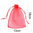 10 x13*18cm Xmas Chiffon Yarn Drawstring Bag Jewelry Gift Bags Pouch Wedding MO