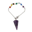 Aura treatment crystal exploration point pendant divination metaphysics spi F2U1