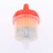 100PCS 1/4" 6mm Universal Motorcycle Hose Inline Fuel Gas Filter - Orange