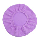 4Pcs Elastic Winter Plush Round Chair Seat Cover Removable ~Purple_Size 4