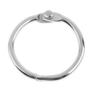 100Pcs Nickel-Plated Loose Leaf Binder Rings Photo Paper Organization 1" Dia