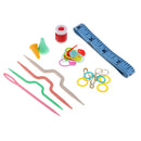 80 Pieces Knitting Tools Accessories Crochet Basics Knit Kit DIY Sewing Supplies