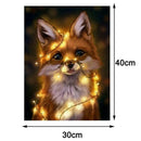 Full Drill Christmas Fox 5D Diamond Painting Hand Embroidery Decoration C6M4