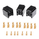 3pcs 80A 5 Pin Relay Socket Holder Car Truck Automotive Electronic Parts