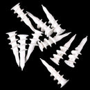 10 Pcs Self Drilling Wall  Threaded Drywall Plastic Auger Anchors LJ