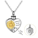 Heart Pendant Cremation Urn Memorial For Ashes Women Necklace Jewelry Gift Daily