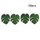 24PCS Bulk Tropical Hawaiian Green Leaves Luau Moana Home Party Table Deco SWK