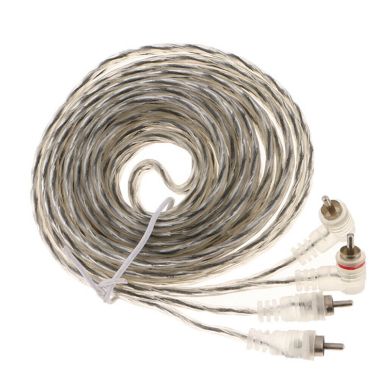 2RCA Male to 2RCA Male Plastic Shell Stereo Audio Cable, RCA Cable - 5m