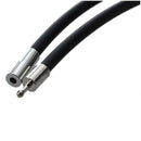 19.75 Inch 3mm Fashion Rubber Cord Necklace with Stainless Steel Closure -