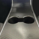 New Car Center Console Dashboard Vinyl Wrap Kit Stickers Carbon Fiber For T