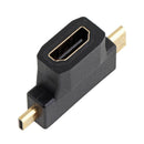 3 In 1 Micro Male Mini Hdmi Male To Hdmi Female Cable Adapter Converte JDUKON Hn