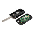 3 Buttons Complete Remote Car Flip Folding Key For Peugeot 307 407 308 607