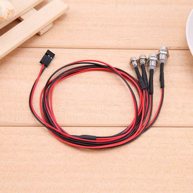 RC Car 4 LEDs Light White Red Lamp Truck Part Replacement for TRAXXAS HSP