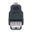 Mini USB 5pin Male to USB2.0 Female OTG Date Converter Adapter Connector