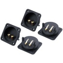 4pcs Speaker Box Terminal Square Screw Cup Connector Subwoofer Enclosure Wi