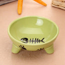 Pet Dog Cat Bowl Puppy Kitten Ceramics Bowl Anti Slip Cats Puppy Travel Fee