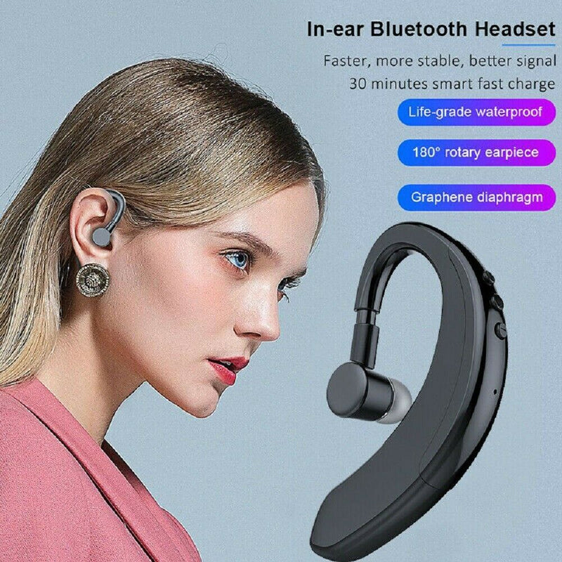 Wireless Bluetooth Headset Stereo Headphone Earphone Sport Handfree Universal AU