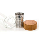Travel Drinkware Portable Double Wall Glass Tea Bottle Tea Infuser Glass Tu