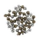 50pcs Lotus Flower Charms For Jewelry Making Crafting DIY Necklace Bracelet