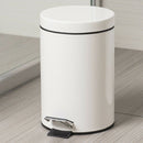 3Liter 0.8 Gallon Beige Mini Tiny Step-on Trash Can Indoor Waste Bin Rubbish