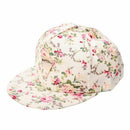 Flowers Snapback Hat, Hip-Hop Flat Shields Baseball Cap Adjustable Size whi K4G7