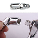 2pcs Universal Joint Set Ratchet Angle Extension Bar Socket Adapter 3/8