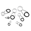 14x Fishing Rod Guide Tips Repair Rings Eyes Sea Pole Casting Rod Guide Kit