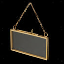 4Pcs Retro Double Sided Hanging Clear Glass Hanging Frame Pictures Frames