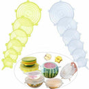 12 pcs Silicone Lid Stretch Reusable Lids Expandable Silicone Lid Universal