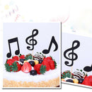 30 Pcs Music Notes Themed Cupcake Topper Paper Cake Inserts Card Wedding Ca S4G6