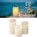LED Electronic Candles Light LED Pillar Candles Dripping Creative Flameless S7L3