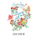 flower butterfly heat transfer iron on patches badgecloth dress applique craftâ„–[